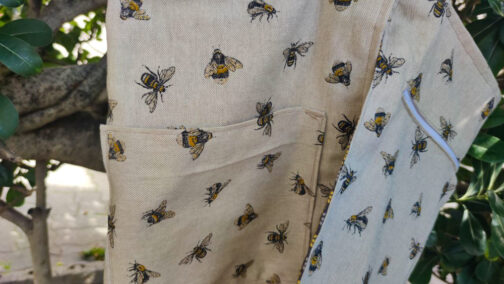 Vest Bag fantasia Bees dettaglio tessuto