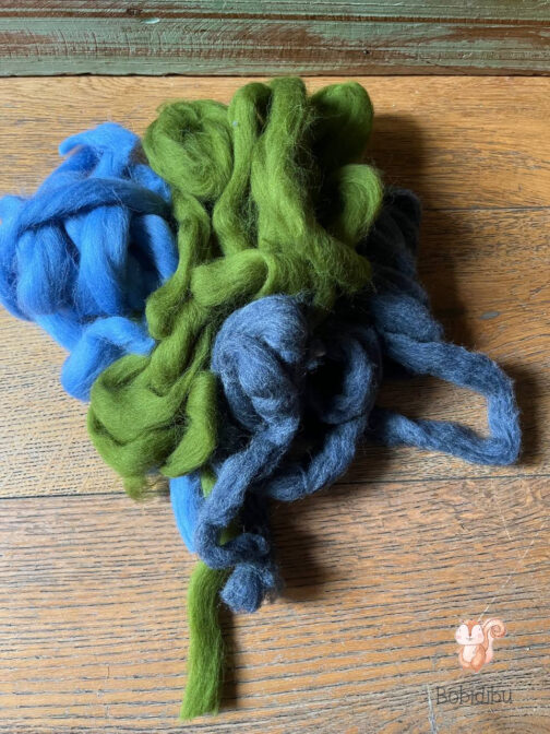 wool olive-baby blue-denim